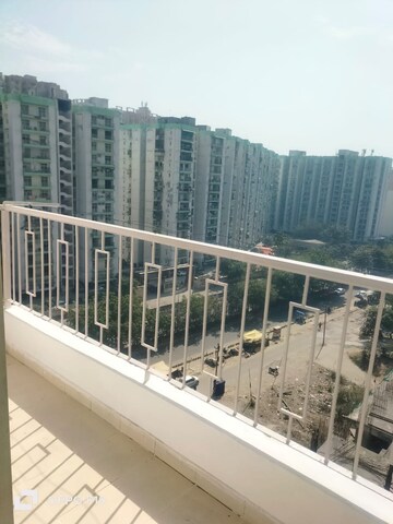 Balcony in 3 BHK Apartment at Proview Officer City 2, Raj Nagar Extension – for Rent