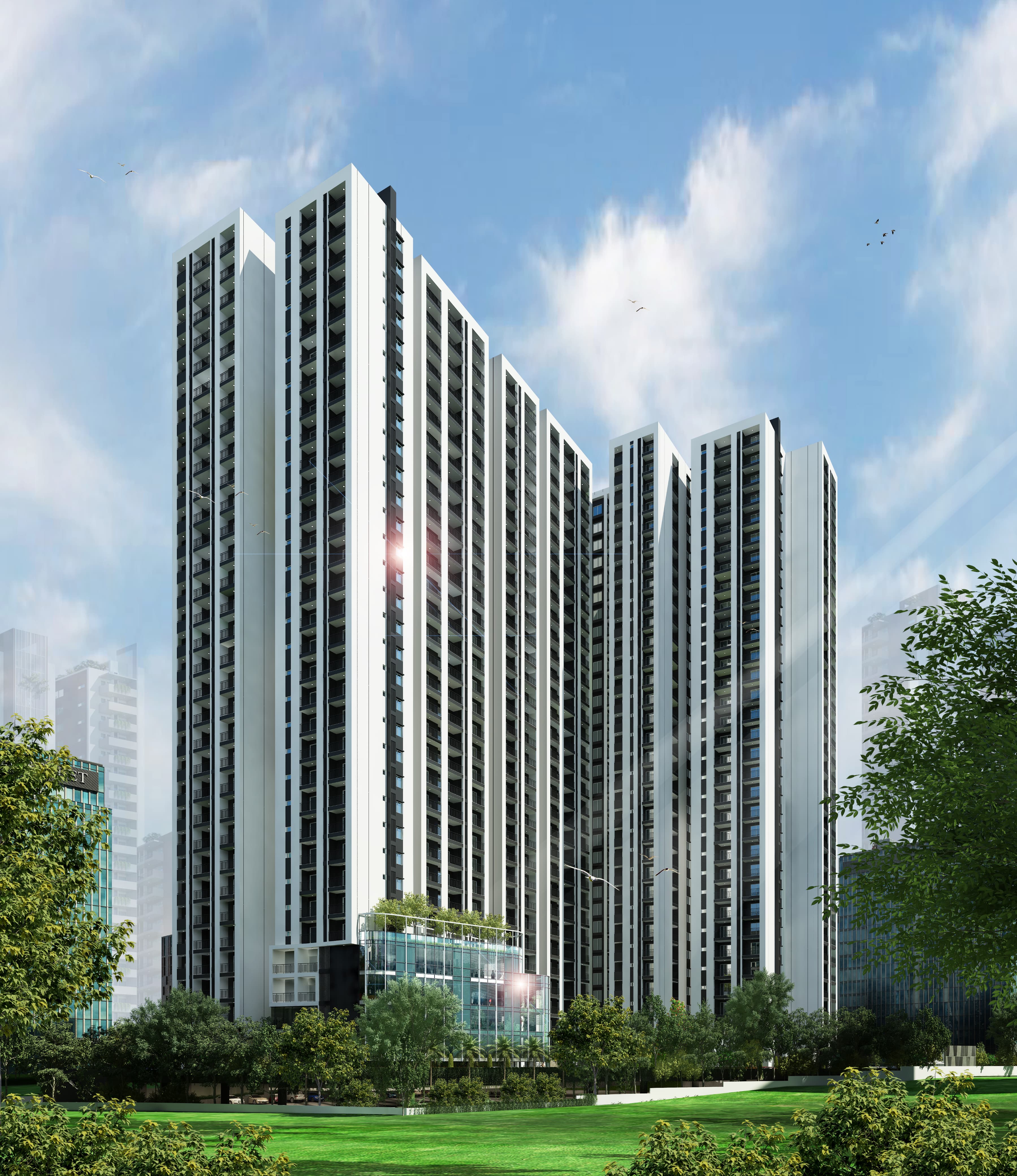 3 BHK + Pooja Room,Servant Room,Study Room 1609 Sq.Ft. Apartment in TMSR Skyler