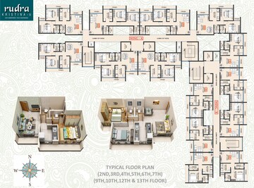 Floor Plan in 1 BHK Apartment at Rudra Kristina, Taloja – for Sale
