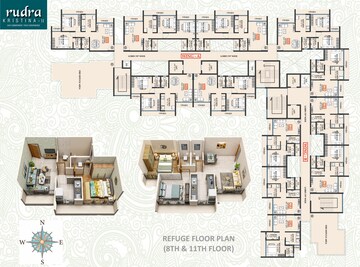 Floor Plan in 1 BHK Apartment at Rudra Kristina, Taloja – for Sale