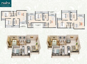 Floor Plan in 1 BHK Apartment at Rudra Kristina, Taloja – for Sale