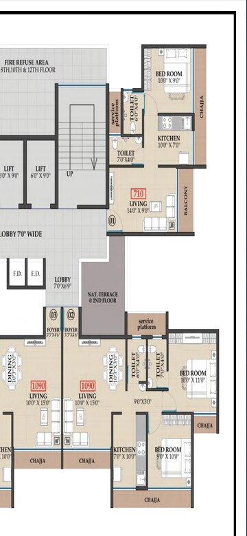 Master Bedroom in 1 BHK Apartment at Dapoli – for Sale