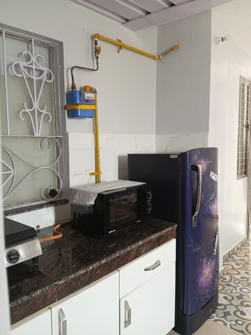 Kitchen in 1 RK Builder Floor at East Of Kailash – for Rent