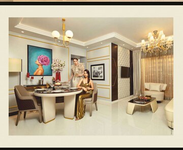 Living Room in 2 BHK Apartment at Bramha Suncity, Wadgaon Sheri – for Sale