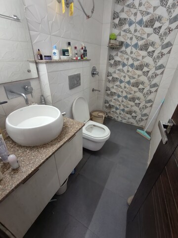 Bathroom in 2 BHK Builder Floor at RBC II, Sushant Lok I – for Rent