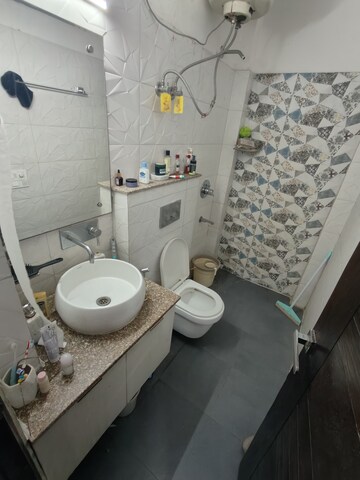 Bathroom in 2 BHK Builder Floor at RBC II, Sushant Lok I – for Rent