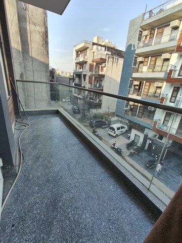Balcony in 2 BHK Builder Floor at RBC II, Sushant Lok I – for Rent