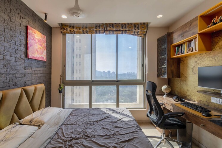 Bedroom, one-hiranandani-park-barrington 4 Bedroom 2000 Sq.Ft. Apartment In Ghodbunder Road Thane 8217647