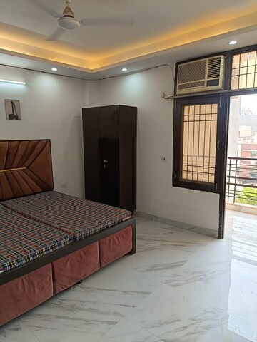 Bedroom in 3 BHK Builder Floor at Freedom Fighters Enclave – for Rent