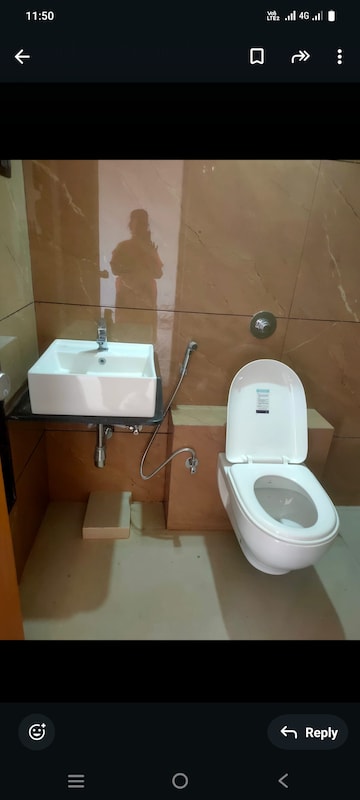 Bathroom in 3 BHK Apartment at Shree Signature Park, Wakad – for Rent