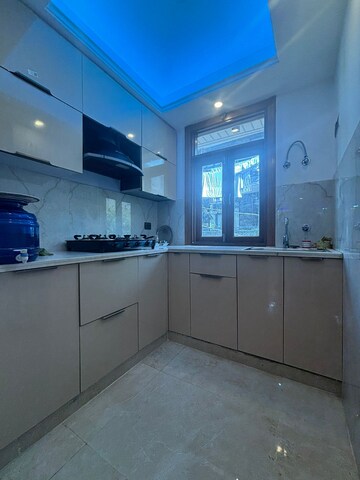 Kitchen in 2 BHK Builder Floor at Freedom Fighters Enclave – for Rent