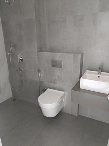 Bathroom in 3 BHK Apartment at Rajesh Raj Infinia, Malad West – for Rent