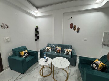 Living Room in 1 BHK Apartment at Palm Residency Chhatarpur, Chattarpur – for Rent