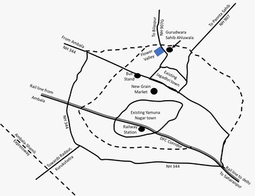  Plot – Map Location View at Yamunanagar - for Sale