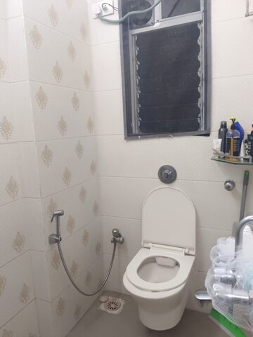 Bathroom in 1 BHK Apartment at DGS Sheetal Airwings, Santacruz East – for Rent