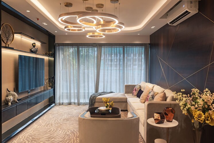 Living Room, triveni-pearl 1 Bedroom 600 Sq.Ft. Apartment In Khadakpada Thane 8218249