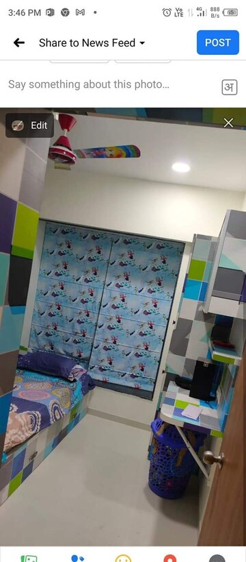 Master Bedroom in 2 BHK Apartment at Madhuban Ekunj Residency, Balewadi – for Rent