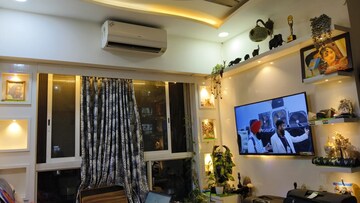 Living Room in 1 BHK Apartment at Lodha Amara, Kolshet Road – for Rent