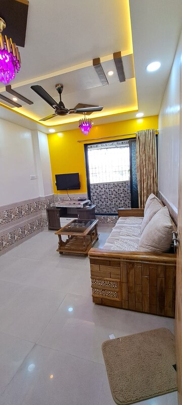 Living Room in 1 BHK Apartment at Mahape – for Rent