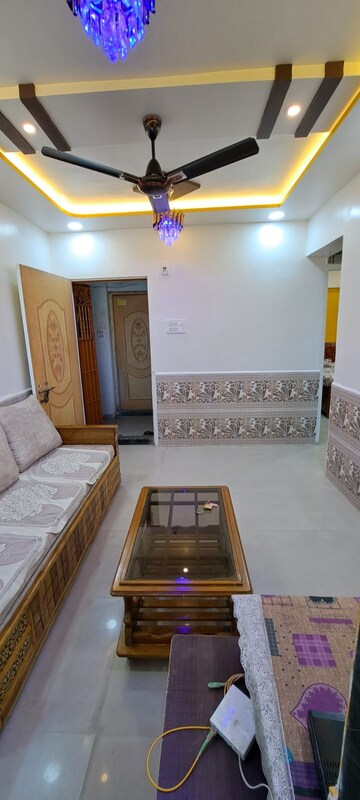 Living Room in 1 BHK Apartment at Mahape – for Rent