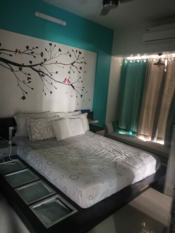 Bedroom in 1 BHK Apartment at Raunak Unnathi Greens, Kasarvadavali – for Rent