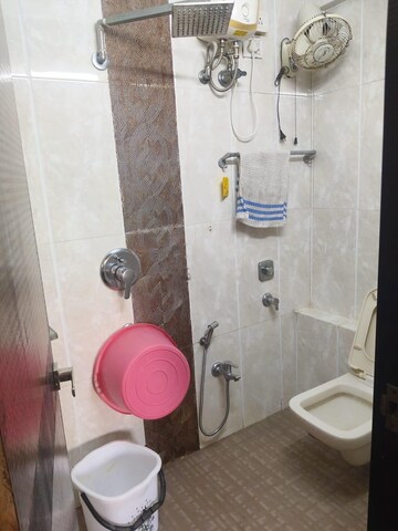Bathroom in 3 BHK Apartment at Jalvayu Vihar Powai, Powai – for Rent