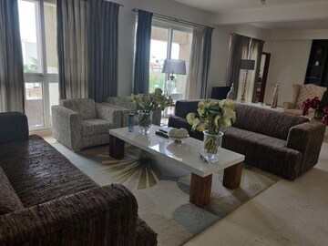 Living Room in 4 BHK Apartment at RMZ Latitude, Hebbal – for Rent