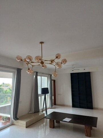 Living Room in 4 BHK Apartment at RMZ Latitude, Hebbal – for Rent