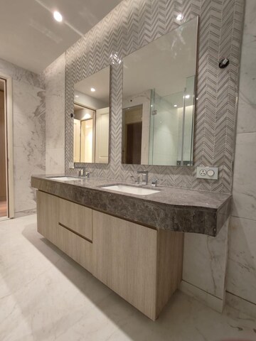 Bathroom in 4 BHK Apartment at Bhartiya Leela Residences, Thanisandra Main Road – for Rent