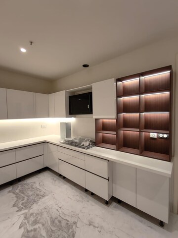 Kitchen in 4 BHK Apartment at Bhartiya Leela Residences, Thanisandra Main Road – for Rent