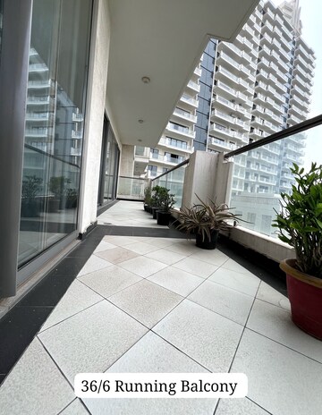 Balcony in 3.5 BHK Apartment at Ahinsha Naturez Park, Sector 41 – for Sale