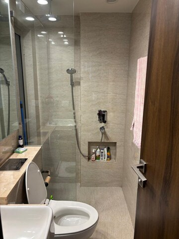 Bathroom in 1 BHK Apartment at Hiranandani Regent Hill, Powai – for Rent
