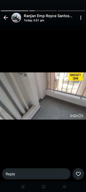 Staircase in 2 BHK Apartment at Royce Sentosa Parc, Raj Nagar Extension – for Sale