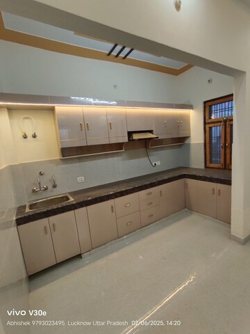 Kitchen in 3 BHK Independent House at Jankipuram Extension – for Sale