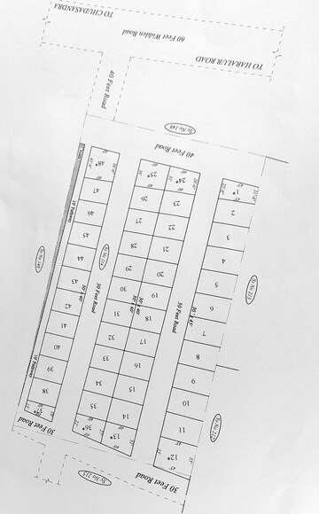 Floor Plan in  Plot at Kudlu – for Sale