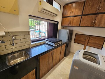 Kitchen in 1 RK Apartment at Khar West – for Rent