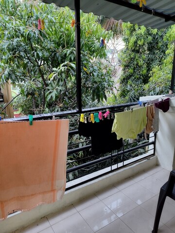 Balcony in 2 BHK Apartment at Sairang Complex, Pimple Gurav – for Rent