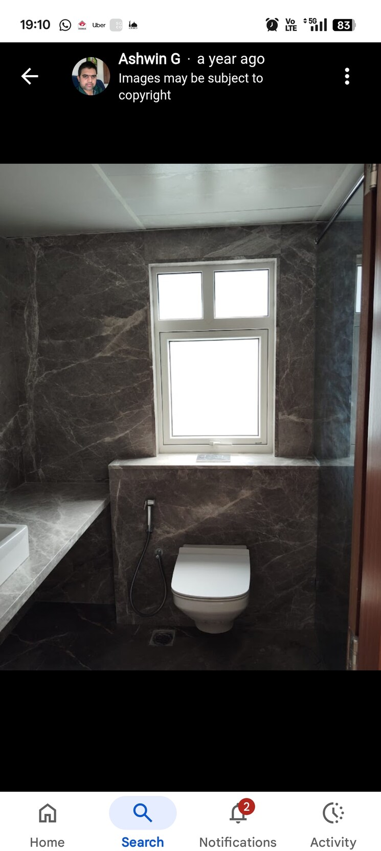 Bathroom, prestige-fairfield 3.5 Bedroom 2233 Sq.Ft. Apartment In Rmv 2nd Stage Bangalore 8220645