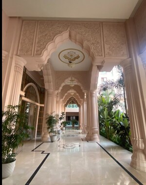 Building Lobby in 4 BHK Apartment at Prestige Leela Residency, Kodihalli – for Rent