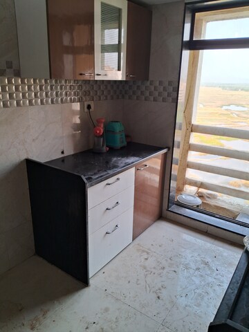 Kitchen in 1 BHK Apartment at Cosmos Solitaire, Virar West – for Rent