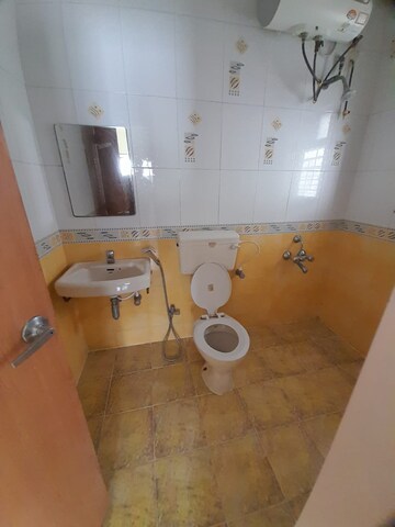 Bathroom in 3 BHK Apartment at Vyas Sudhendu CHS, Kothrud – for Rent