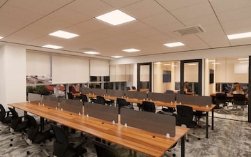 Floor Plan in Office Space at Sector 142 – for Rent