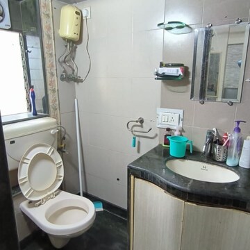 Bathroom in 2 BHK Apartment at Shilp Tower, Century Mills – for Rent