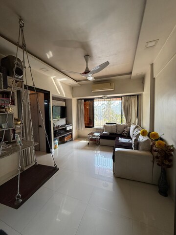 Living Room in 1 BHK Apartment at Shree Adinath Towers, Borivali East – for Sale