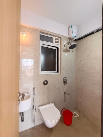 Bathroom in 2 BHK Apartment at Krishna Dham Housing Society, Vasai East – for Sale