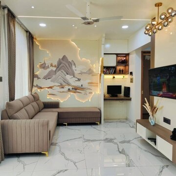Living Room in 1 BHK Apartment at Shree Krishna Elegance, Vasai East – for Sale