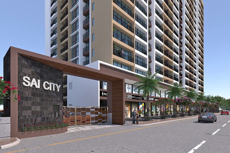 Exterior View, om-sai-city-dombivli 1 Bedroom 466 Sq.Ft. Apartment In Nilaje N V Thane 8222577