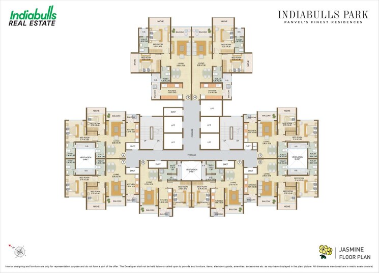 Master Plan, indiabulls-park 3 Bedroom 1249 Sq.Ft. Apartment In New Panvel Navi Mumbai 8222729