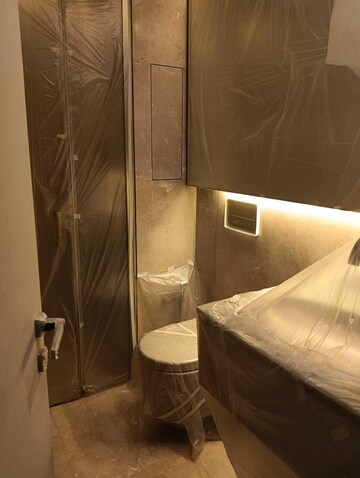 Bathroom in 3 BHK Apartment at Lodha World Crest, Worli – for Rent