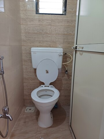 Bathroom in 1 BHK Apartment at Chamunda Residency, Ghansoli – for Rent